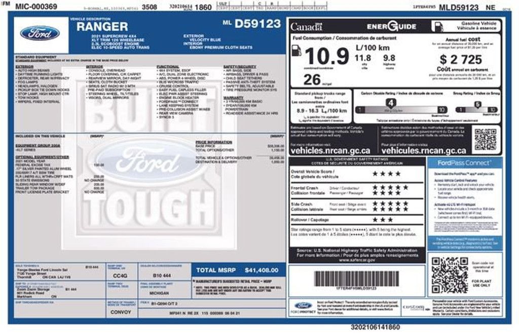 2021 FORD Ranger - photo 7