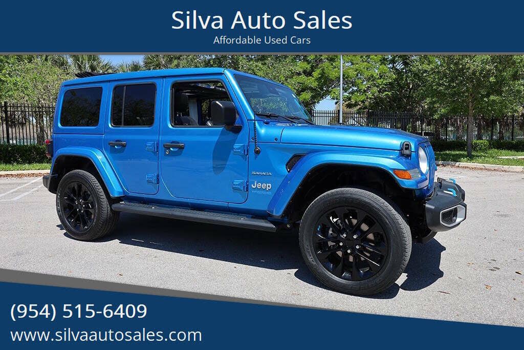 2022 JEEP Wrangler Unlimited Sahara 4XE for sale at Silva Auto Sales