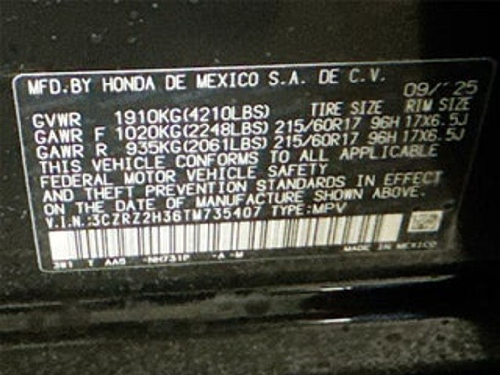 2026 HONDA HR-V - photo 29