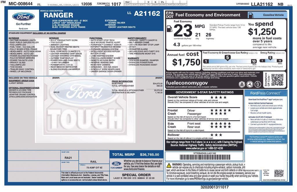 2020 FORD Ranger - photo 6