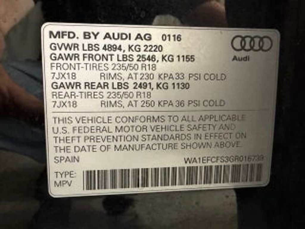 2016 AUDI Q3 - photo 33