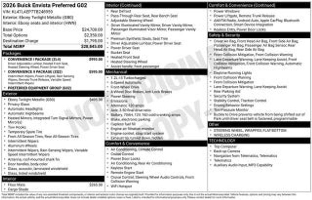 2026 Buick Envista Preferred
