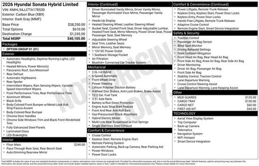 2026 Hyundai Sonata Limited