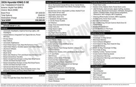 2026 HYUNDAI Ioniq 5 SE for sale