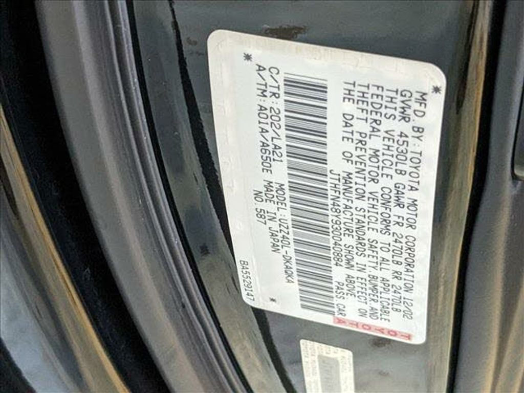 2003 LEXUS SC - photo 25