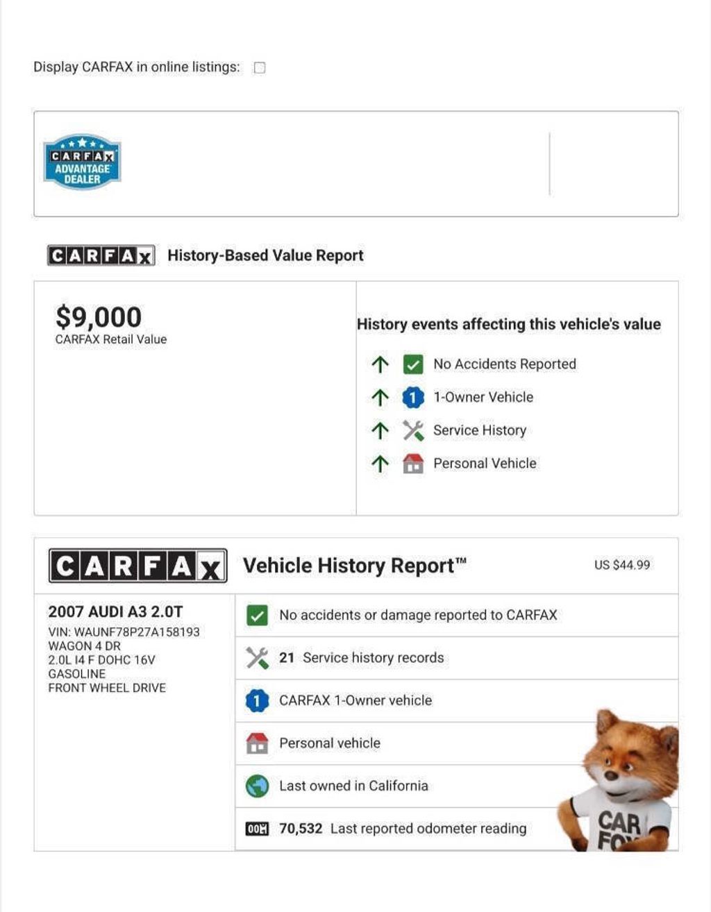 2007 AUDI A3 - photo 2